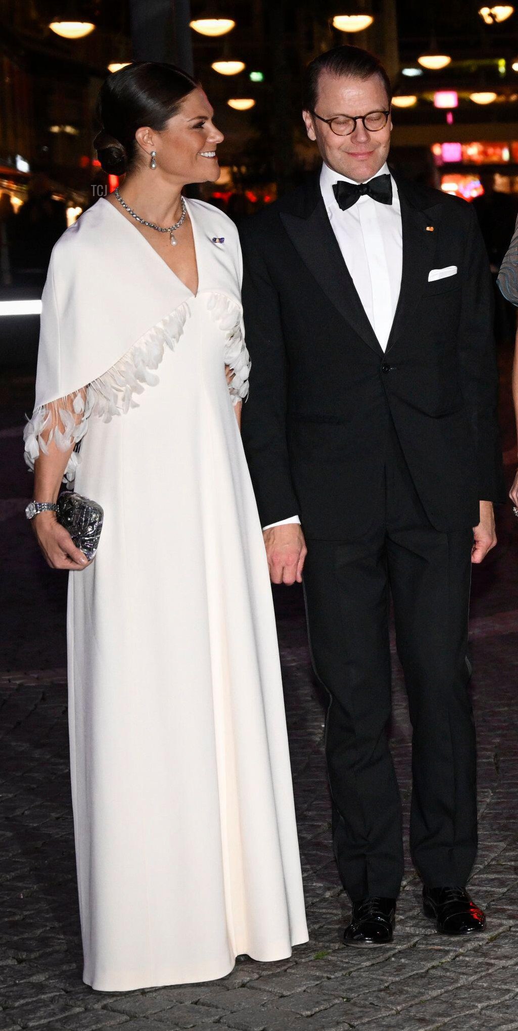 Crown Princess Victoria, Prince Daniel, Queen Máxima and King Willem-Alexander of the Netherlands, King Carl Gustaf and Queen Silvia of Sweden, prince Carl Philip and princess Sofia arrive at Stockholm's Concert Hall where the Dutch King and Queen are hosting a concert with Tim Kliphuis Ensemble for their Swedish hosts and invited guests. Stockholm, Sweden, 12 October 2022