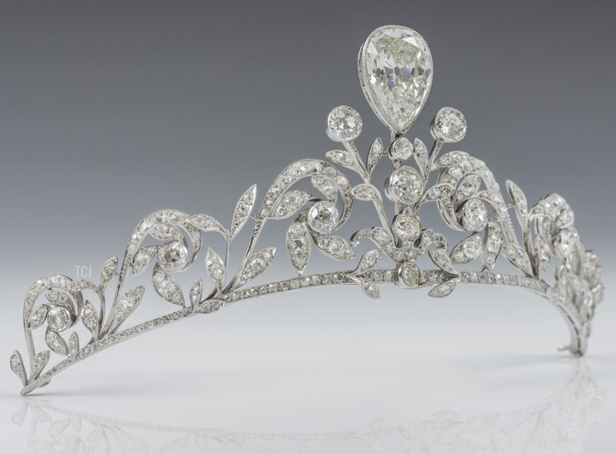 This handout image provided by the Grand-Ducal Court of Luxembourg, shows the Lannoy family tiara which will be worn by Countess Stephanie de Lannoy for her wedding ceremony to Prince Guillaume of Luxembourg at the Cathedral of our Lady of Luxembourg on October 20, 2012 in Luxembourg