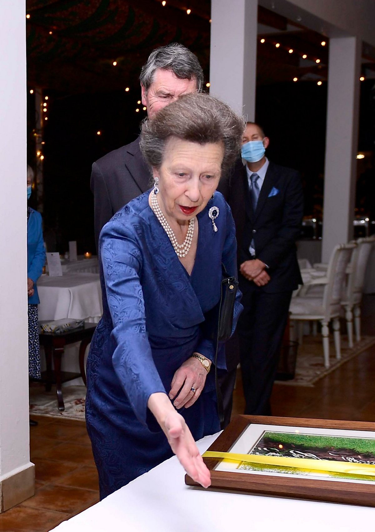 The Princess Royal hosts a dinner at the British High Commissioner’s residence in Kampala, Uganda