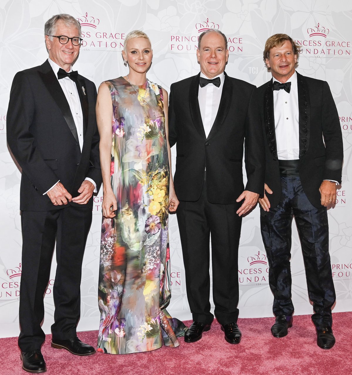 Peter Ravenscroft, Princess Charlene of Monaco, Prince Albert II of Monaco and Lorenz Bäumer attend the 2022 Princess Grace Awards at 583 Park Avenue on November 03, 2022 in New York City