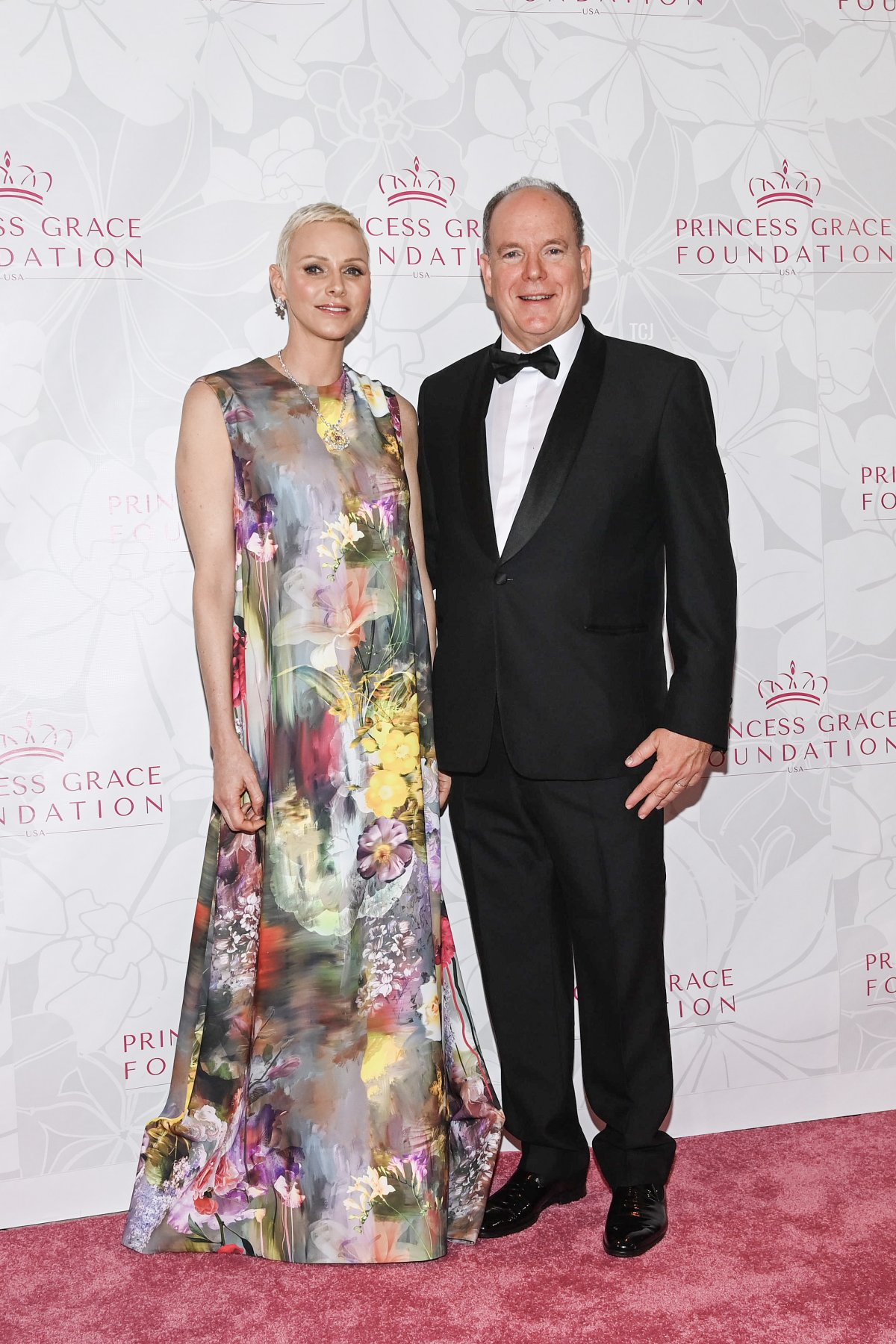 Princess Charlene of Monaco and Prince Albert II of Monaco attend the 2022 Princess Grace Awards at 583 Park Avenue on November 03, 2022 in New York City