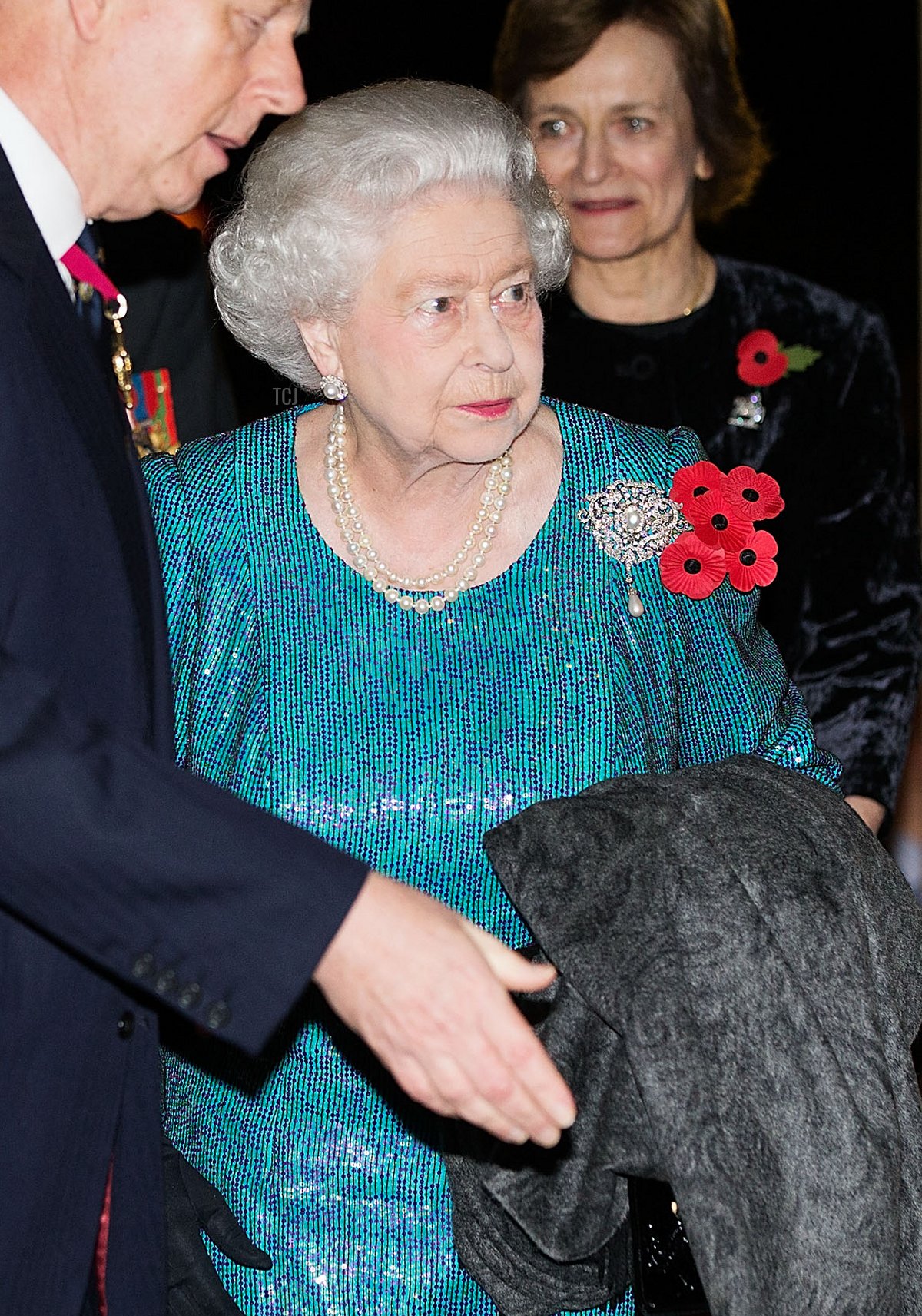 Queen Elizabeth II arrives at the Royal Albert Hall on November 8, 2014 in London, England