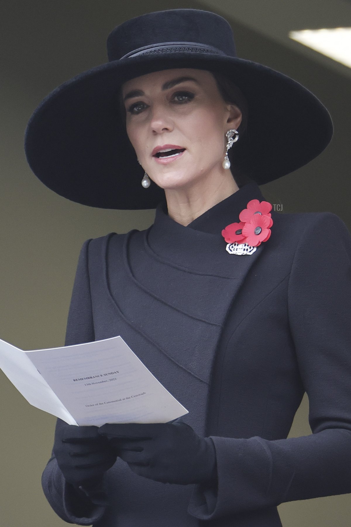 Catherine, Princess of Wales attends the National Service Of Remembrance at The Cenotaph on November 13, 2022 in London, England
