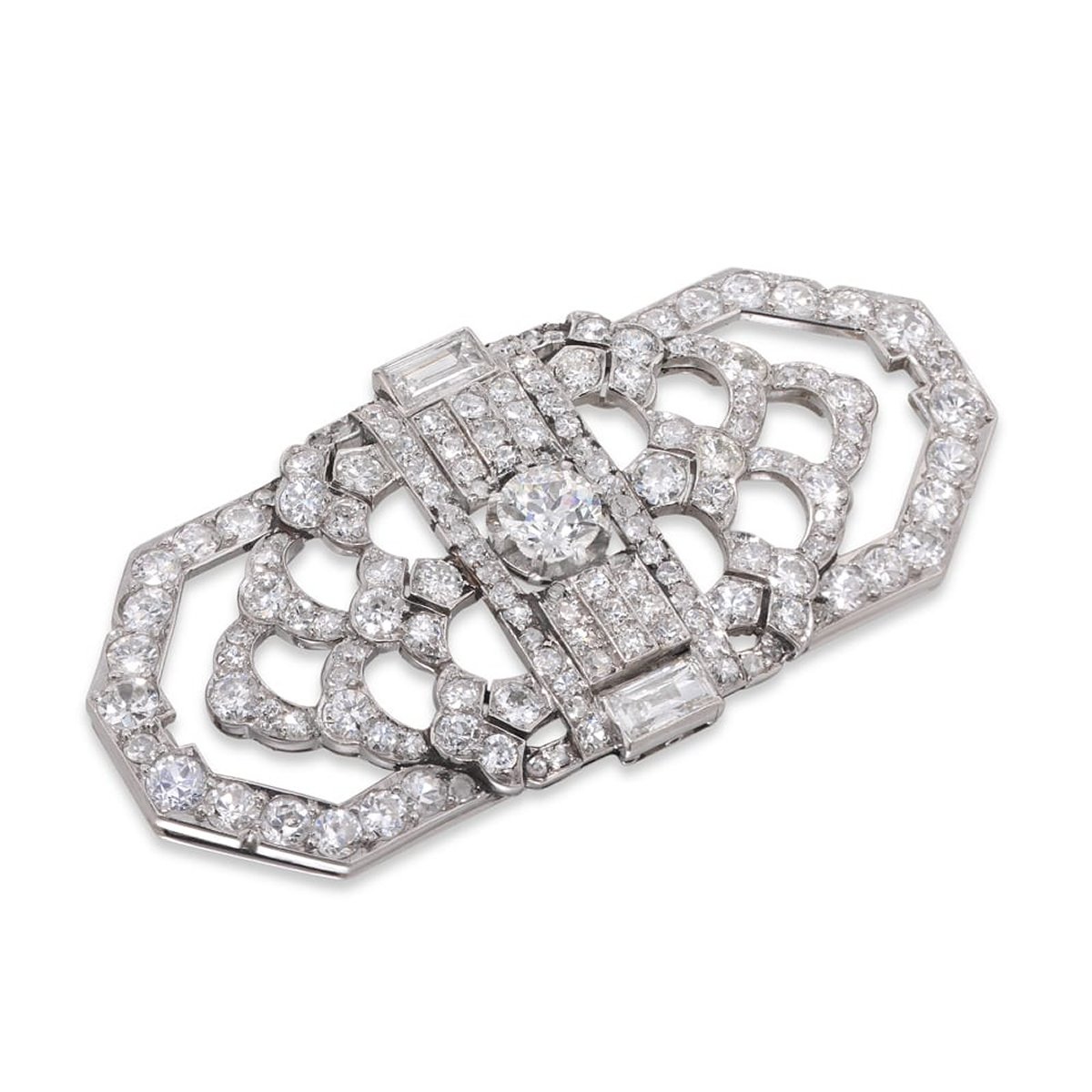 Art Deco Diamond Brooch