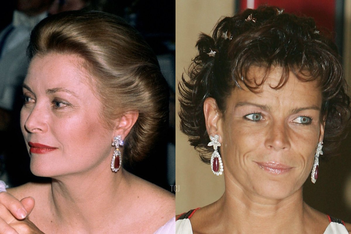 A portrait of Grace Kelly in Paris, France, Princess Stepanie of Monaco poses arrives at the 57th Red Cross Ball on August 5, 2005 in Monte Carlo