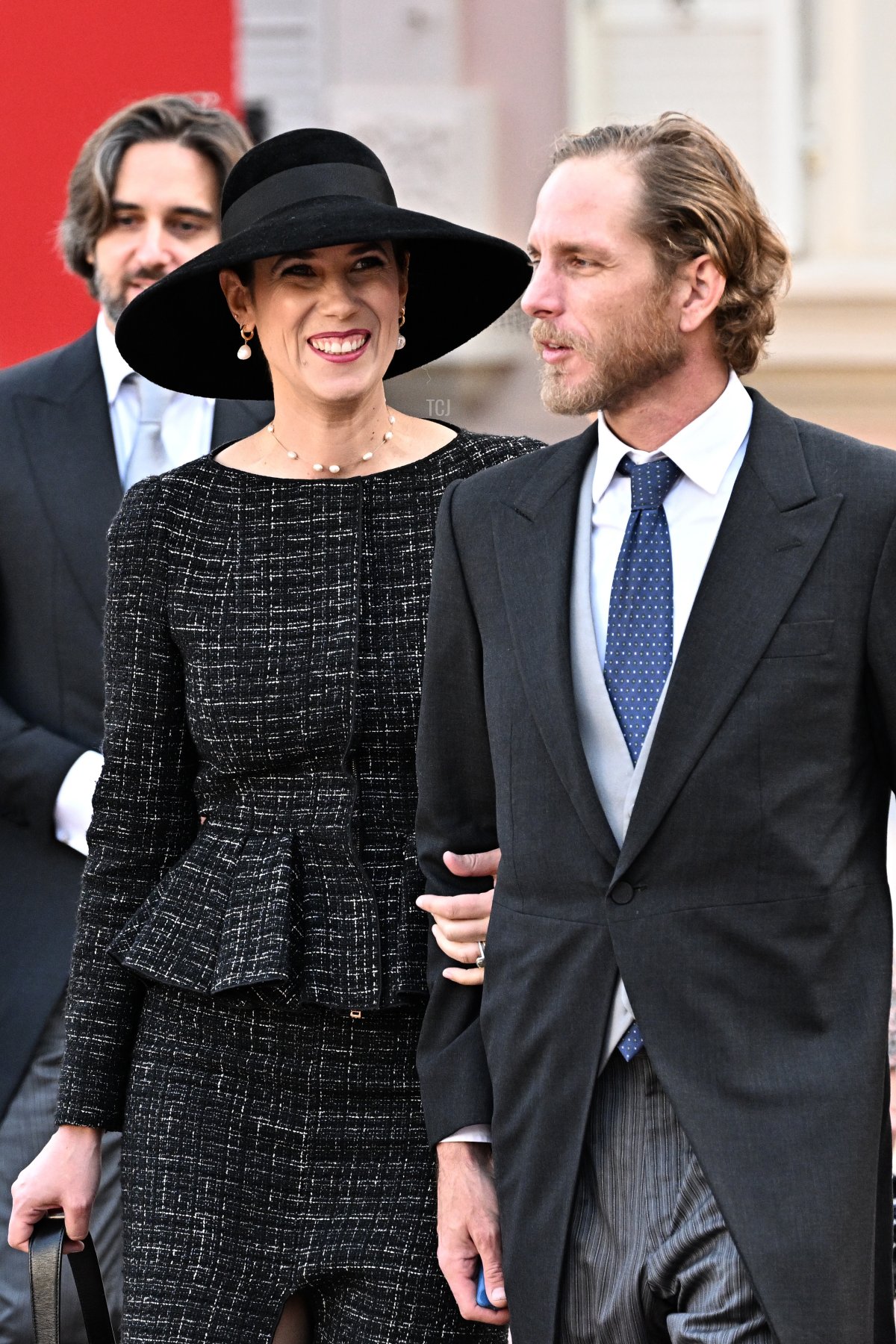 Tatiana Santo Domingo and Andrea Casiraghi attend the Monaco National Day on November 19, 2022 in Monte-Carlo, Monaco