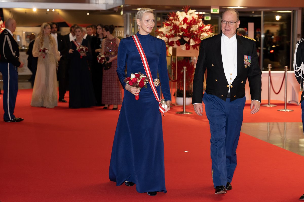 Princess Charlene of Monaco and Prince Albert II of Monaco attend a Gala at the Grimaldi Forum during the Monaco National Day on November 19, 2022 in Monte-Carlo, Monaco