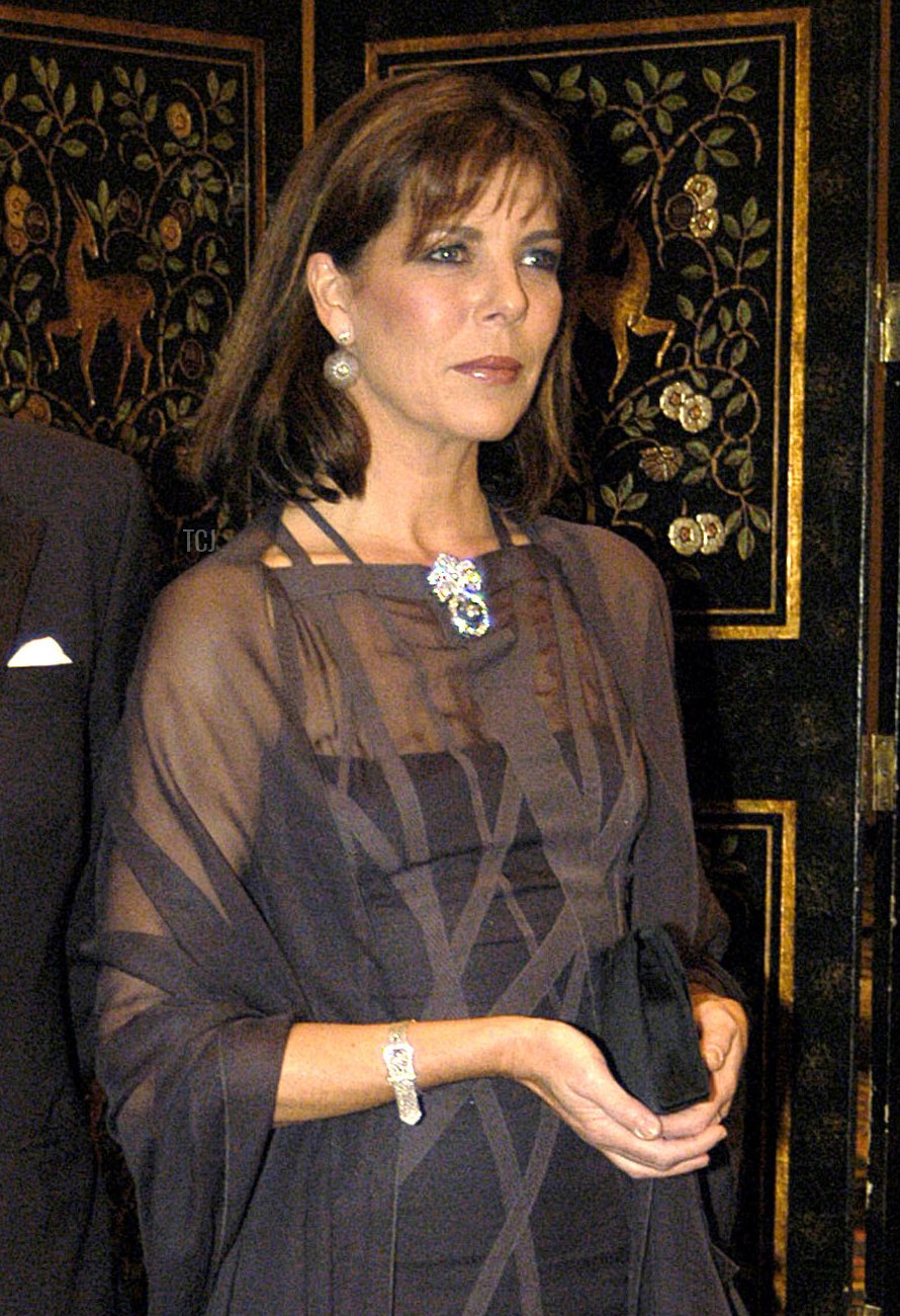 Crown Prince Ernst August of Hanover and Princess Caroline attend the 20th Anniversary Princess Grace Awards at the Waldorf Astoria on October 22, 2002 in New York City