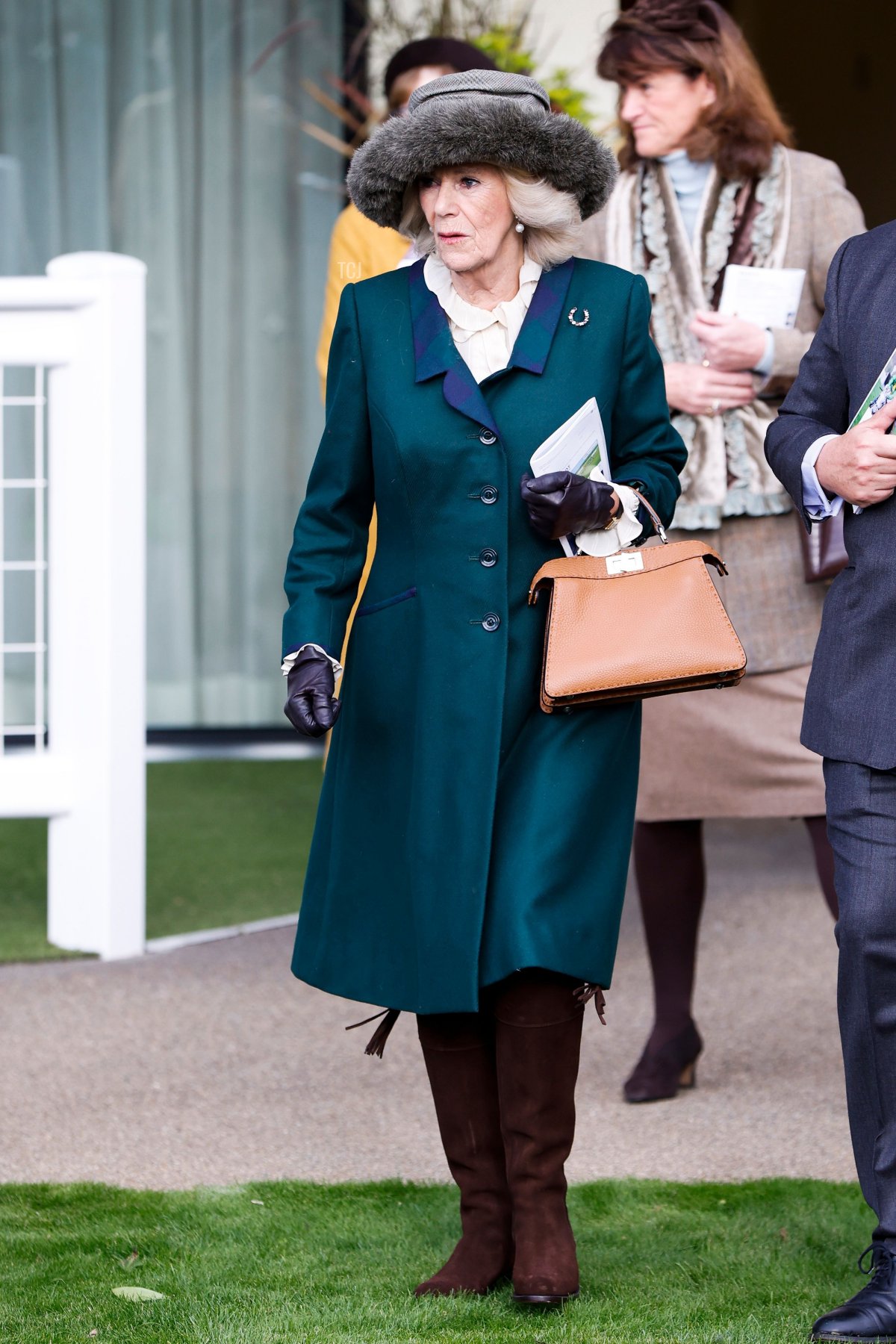Camilla, Queen Consort attends Ascot's November Racing Weekend at Ascot Racecourse on November 19, 2022 in Ascot, England