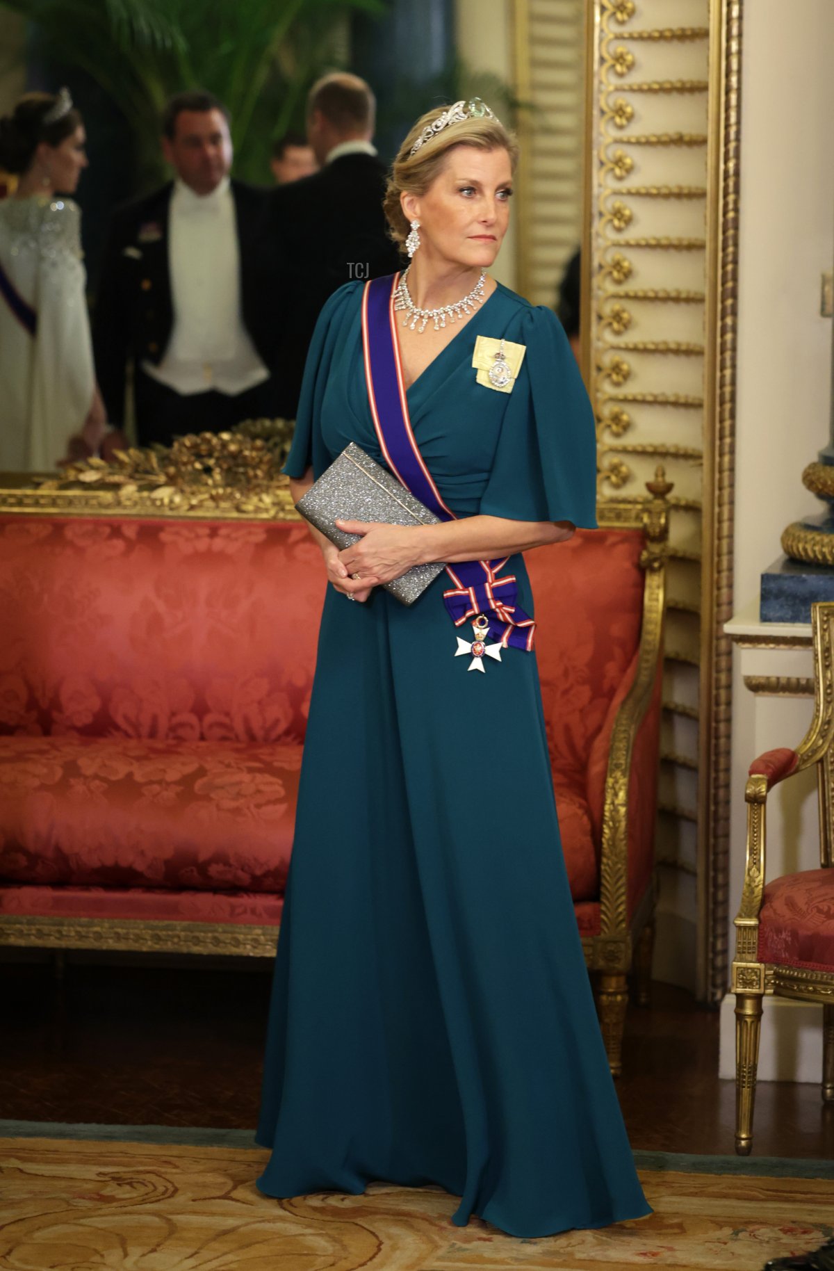 Sophie, Countess of Wessex and Forfar during the State Banquet at Buckingham Palace on November 22, 2022 in London, England
