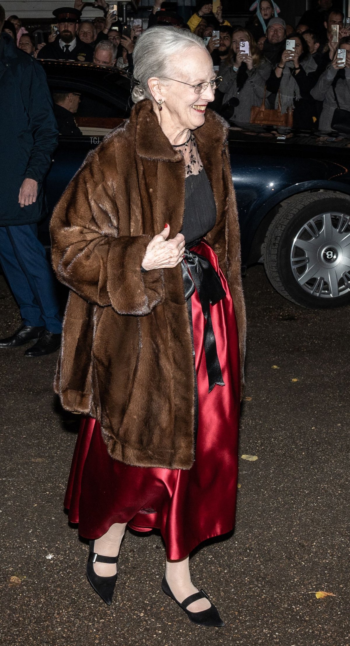 Denmark's Queen Margrethe II arrives at the premier of the ballet 'The Nutcracker' at Tivoli's Concert Hall in Copenhagen, on November 26, 2022