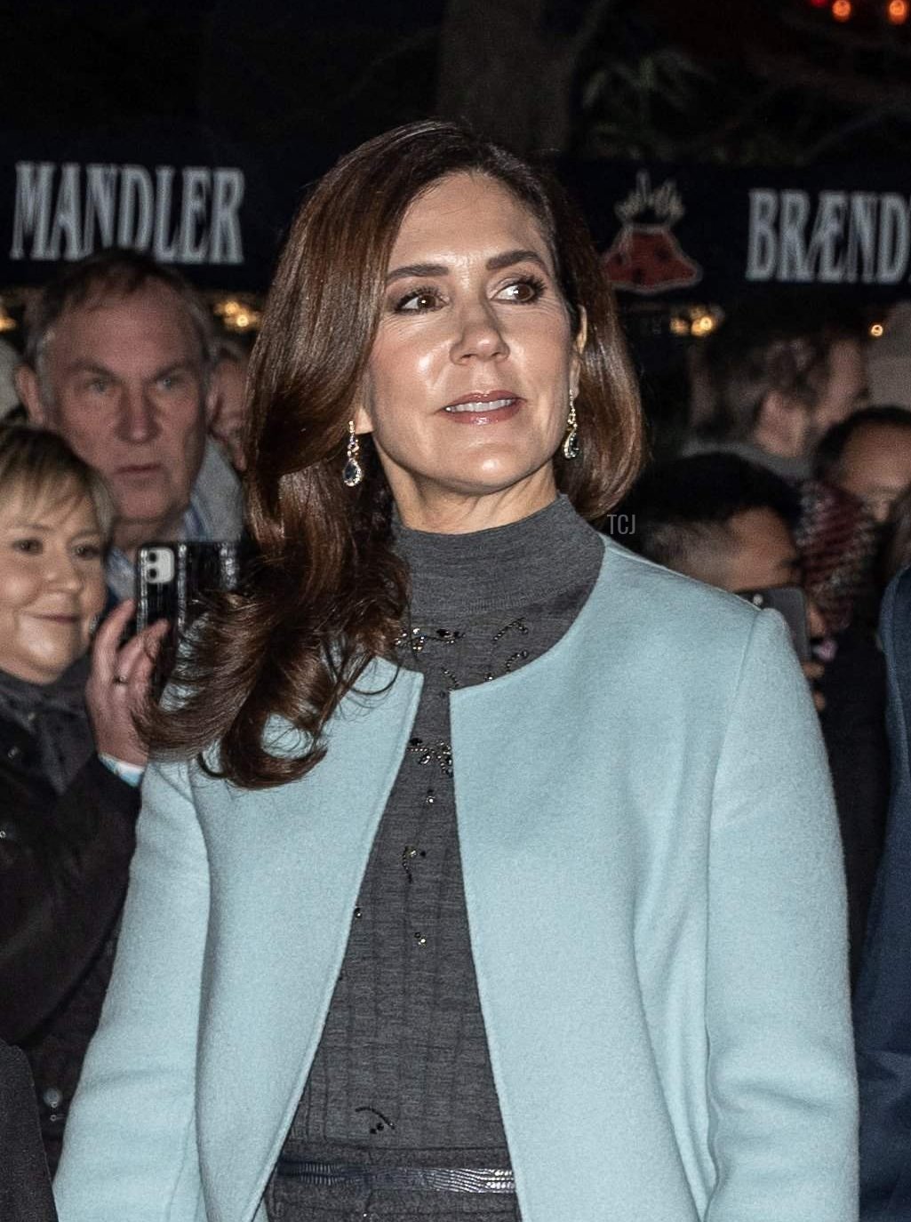 Denmark's Crown Princess Mary is pictured upon arrival for the premier of the ballet 'The Nutcracker' at Tivoli's Concert Hall in Copenhagen, on November 26, 2022