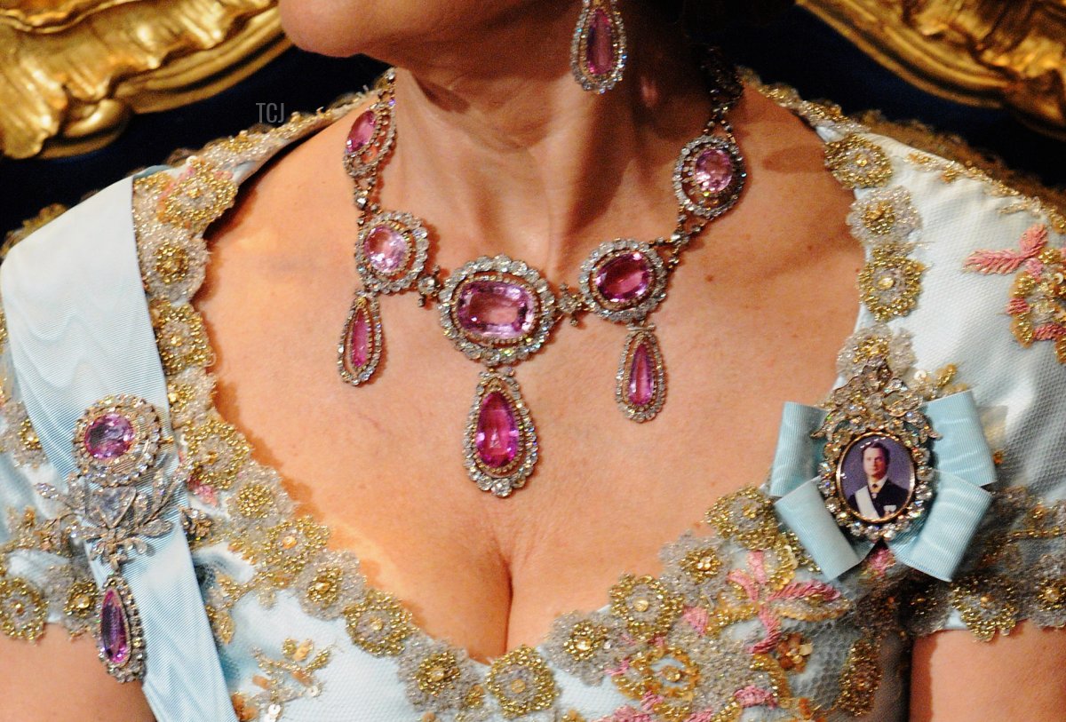 Queen Silvia of Sweden attends the Nobel Foundation Prize 2008 Awards Ceremony at the Concert Hall on December 10, 2008 in Stockholm, Sweden