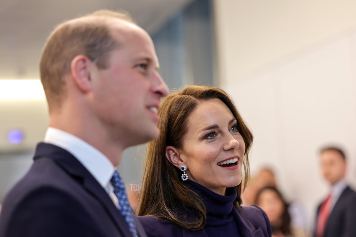 Prince William, Prince of Wales and Catherine, Princess of Wales arrive at Logan International Airport on November 30, 2022 in Boston, Massachusetts
