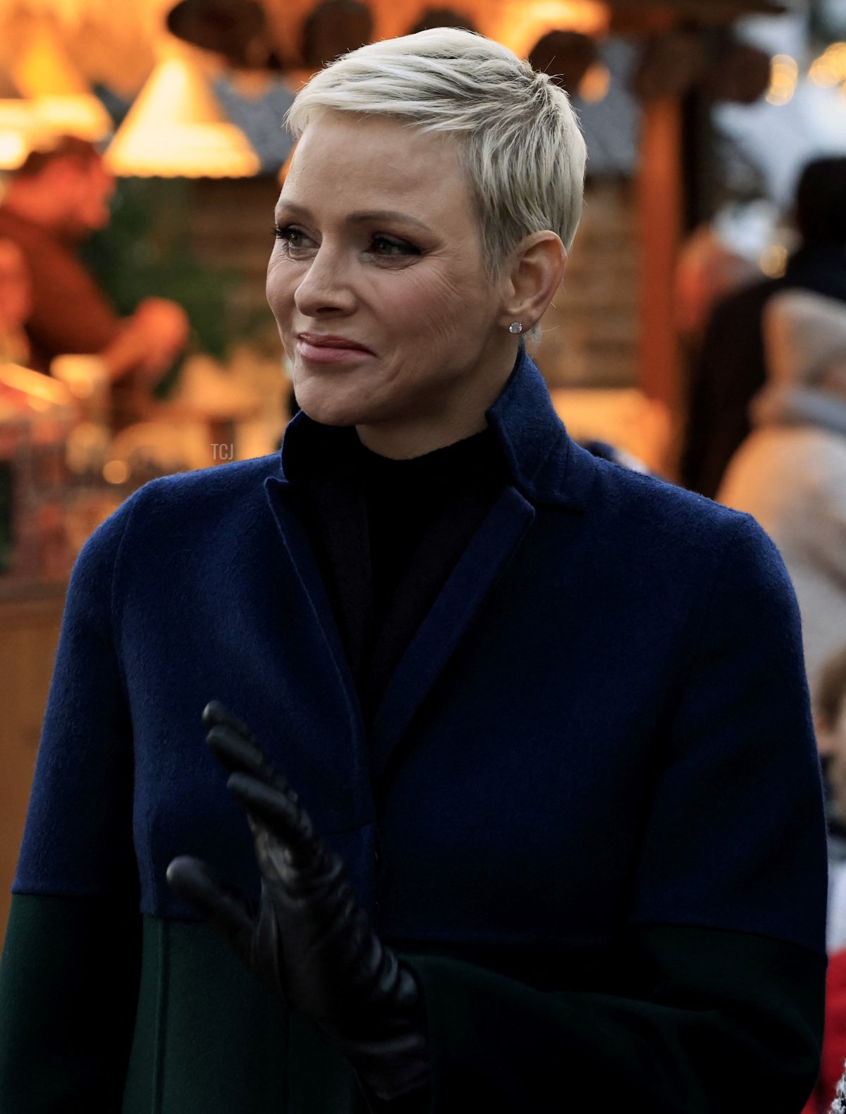 Princess Charlene of Monaco inaugurates the Christmas village in Monaco, on December 2, 2022