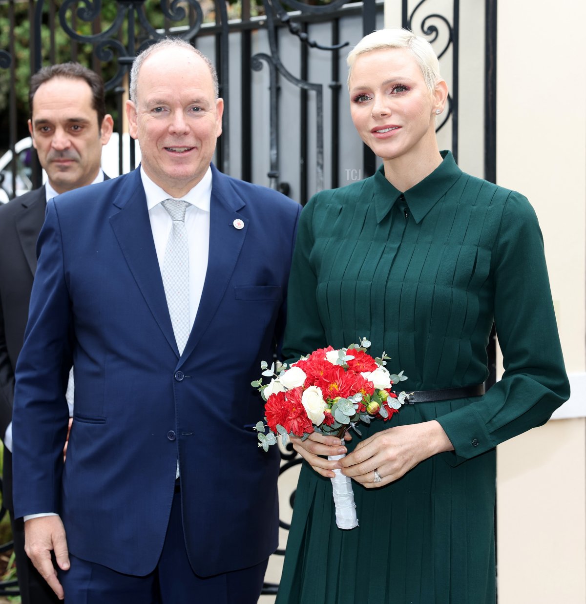 Prince Albert II of Monaco and Princess Charlene of Monaco attend the Red Cross Christmas gifts distribution at Monaco Palace on November 16, 2022 in Monte-Carlo, Monaco
