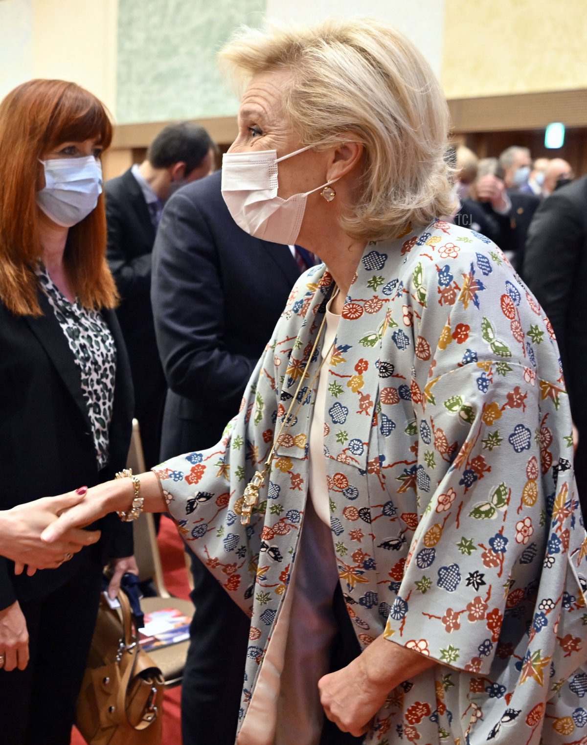Princess Astrid of Belgium pictured during an information session and a welcome networking drink for the Belgian delegation, after the arrival in Japan for a Belgian Economic Mission, Sunday 04 December 2022 in Tokyo