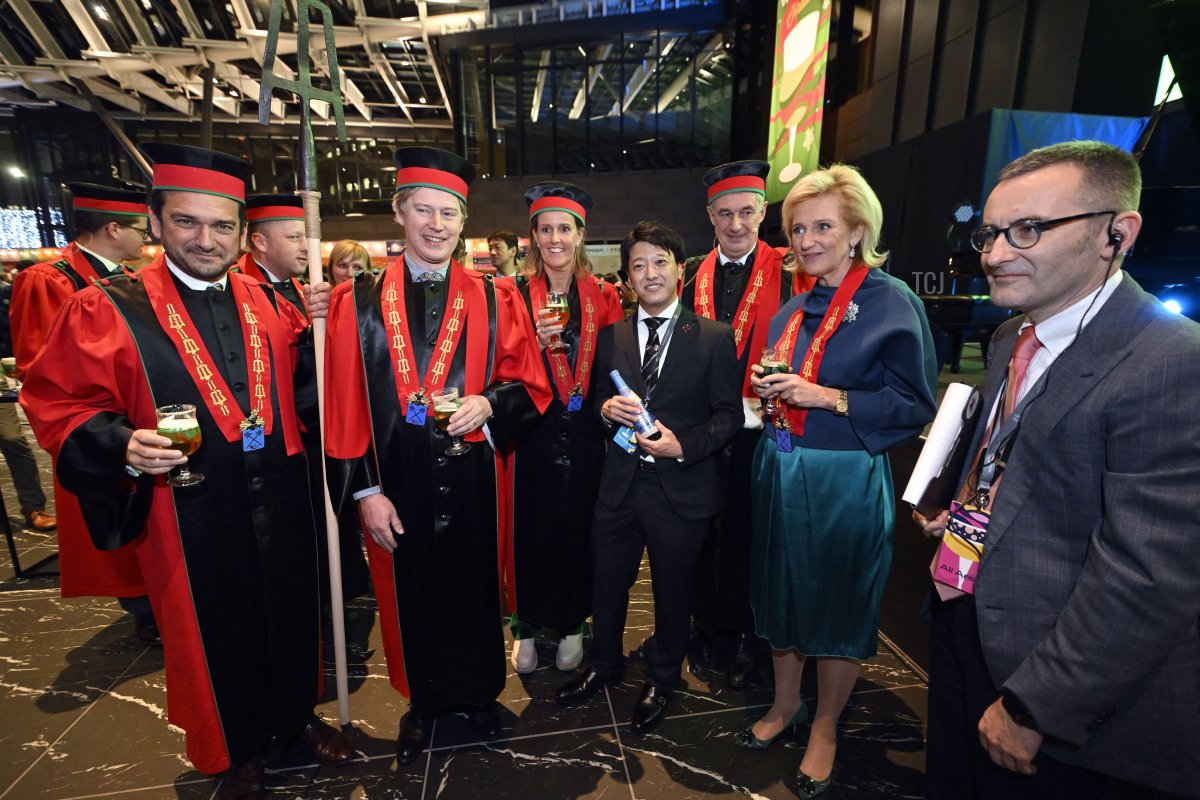 Princess Astrid of Belgium pictured during the opening of the Belgian Beer Weekend 2022, in Tokyo, during the Belgian Economic Mission to Japan, Tuesday 06 December 2022