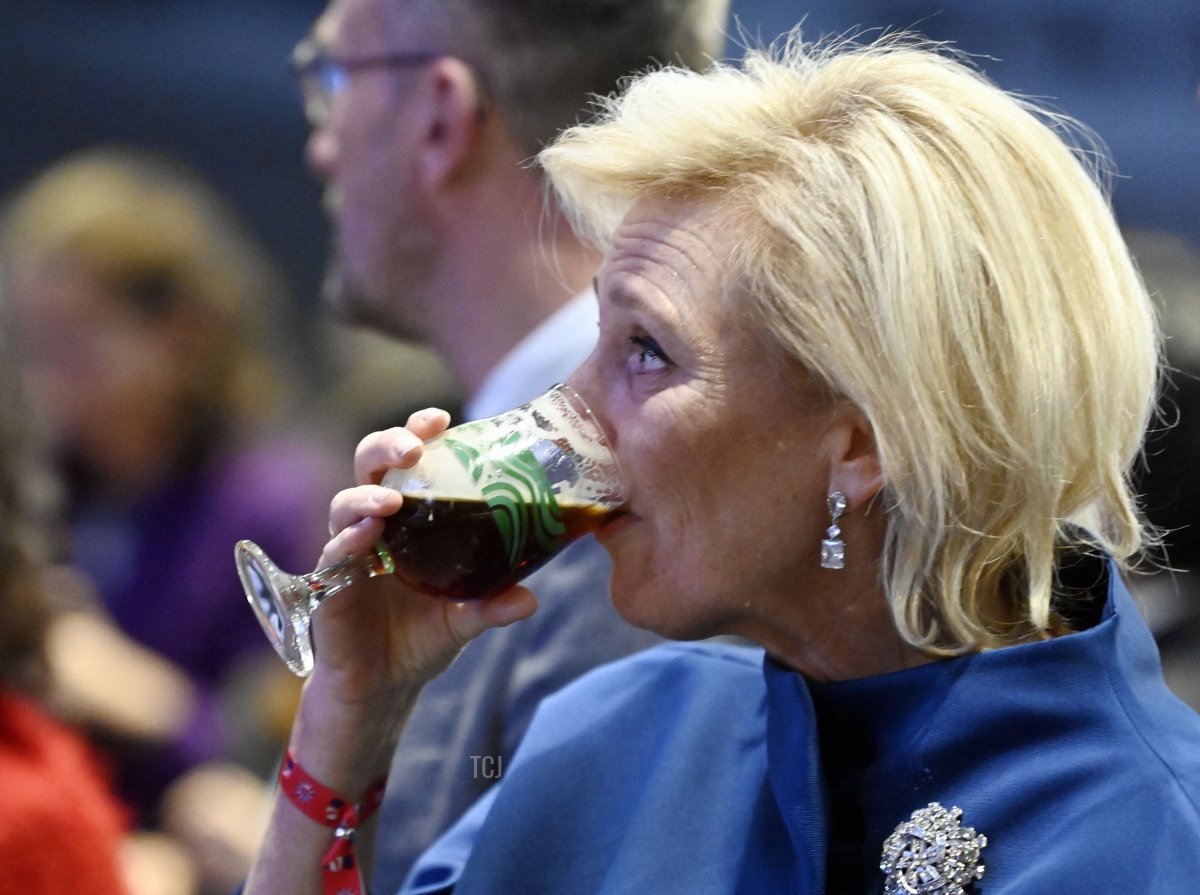 Princess Astrid of Belgium pictured during the opening of the Belgian Beer Weekend 2022, in Tokyo, during the Belgian Economic Mission to Japan, Tuesday 06 December 2022