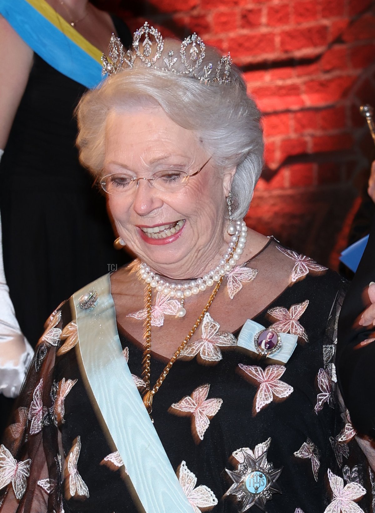 Princess Christina, Mrs. Magnuson and K. Barry Sharpless attend the Nobel Prize Banquet 2022 at Stockholm City Hall on December 10, 2022 in Stockholm, Sweden