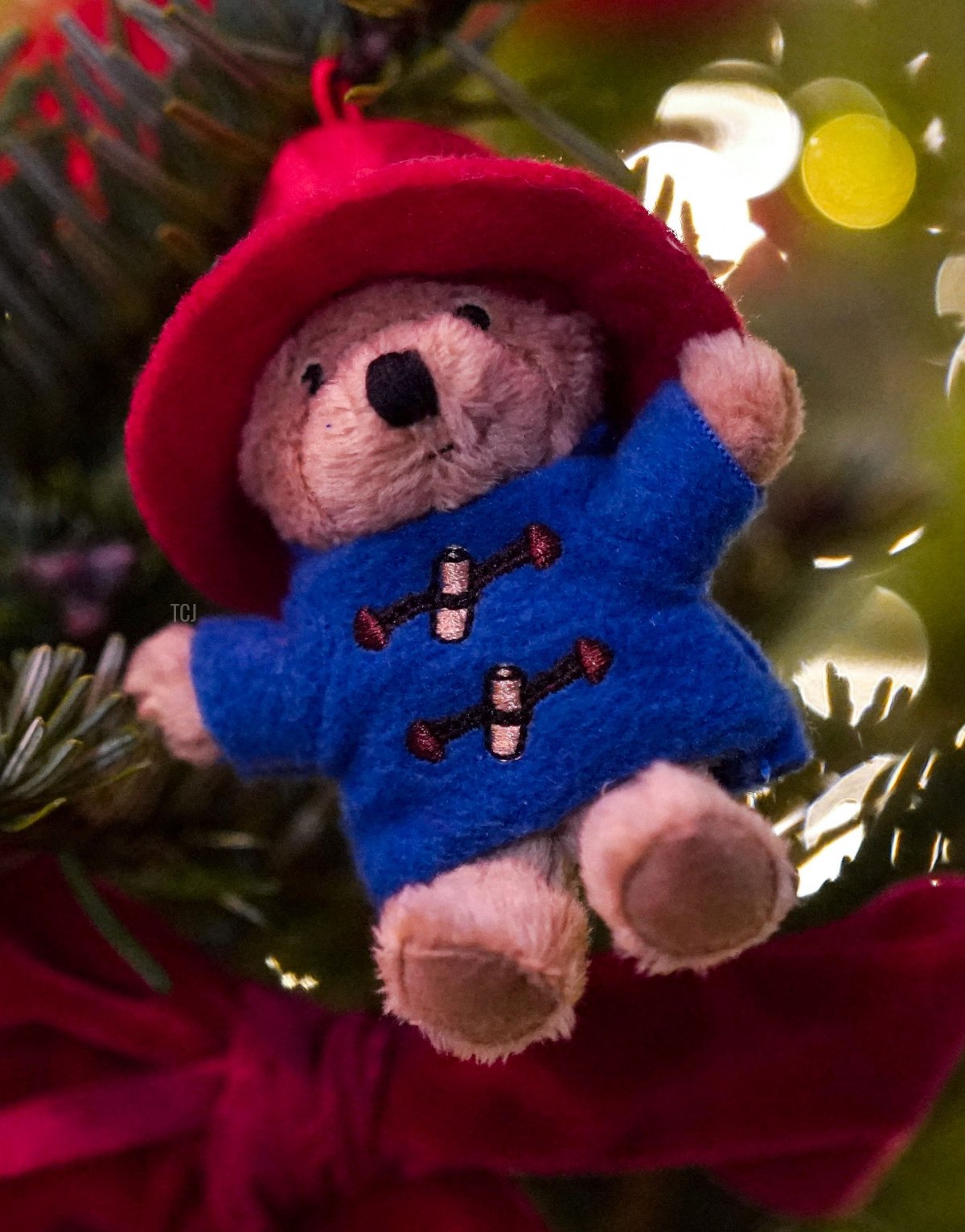 Paddington Bear ornaments are pictured on a Christmas Tree prior to the start of the "Together At Christmas Carol Service" at Westminster Abbey, in London, on December 15, 2022