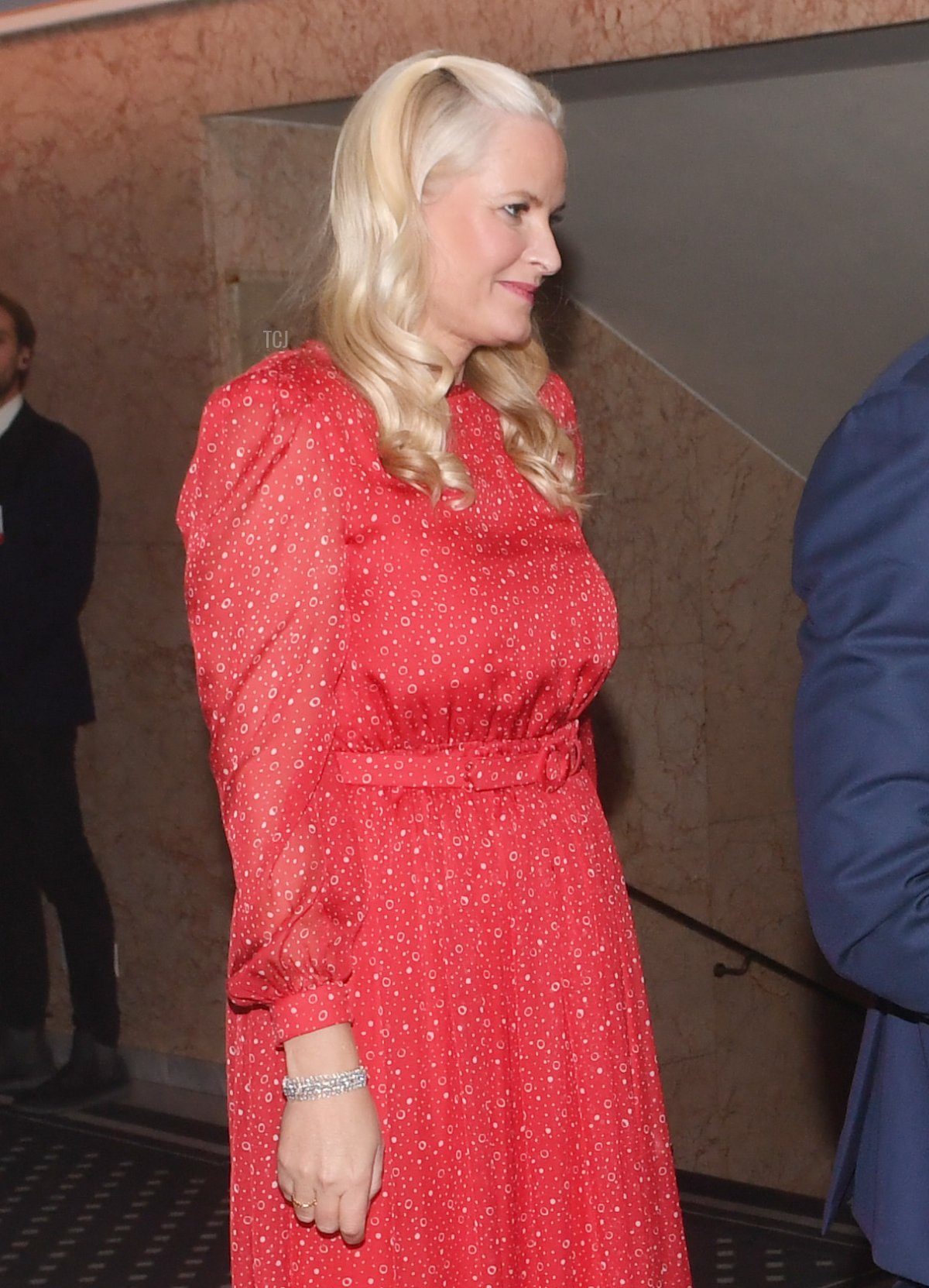 Norwegian Royals Crown Prince Haakon and Crown Princess Mette- Marit attend the Nobel Peace Prize Banquet 2022 at the Grand Hotel on December 10, 2022 in Oslo, Norway