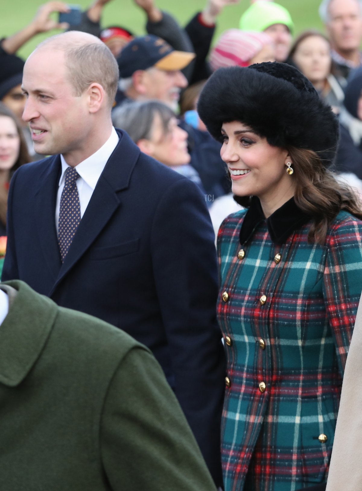 Prince William, Duke of Cambridge and Catherine, Duchess of Cambridge attend Christmas Day Church service at Church of St Mary Magdalene on December 25, 2017 in King's Lynn, England
