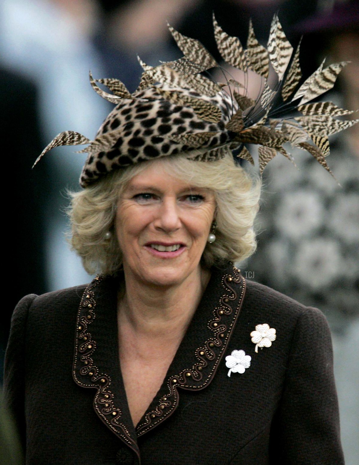 Camilla, the Duchess of Cornwall, arrives at St Mary Magdalene church on the Sandringham estate as members of the British Royal family attend the traditional Christmas Day church service in Sandringham, 25 December 2006