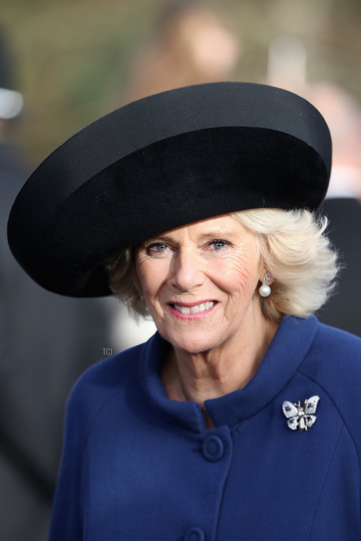 Camilla, Duchess of Cornwall attends a Christmas Day church service at Sandringham on December 25, 2016 in King's Lynn, England
