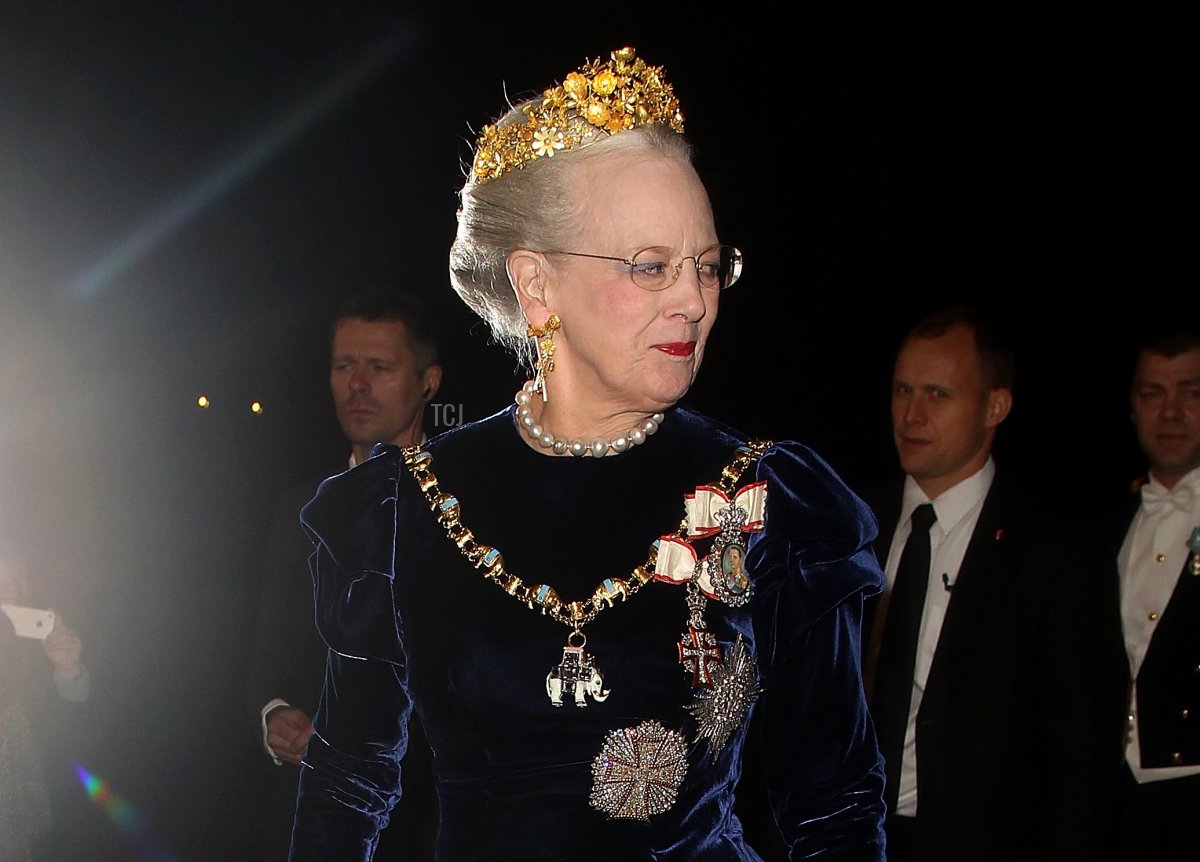 Queen Margrethe II of Denmark arrives at a New Year's Banquet hosted by Queen Margrethe of Denmark at Christian VII's Palace on January 1, 2013 in Copenhagen, Denmark (Danny Martindale/Getty Images)