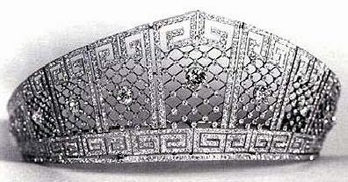 Crown Princess Cecilie's diamond meander kokoshnik tiara