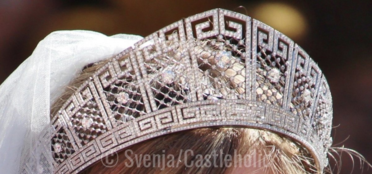 The diamond tiara, worn by Viktoria Luise of Prussia on her wedding day, 2017 (Svenja/Castleholic)