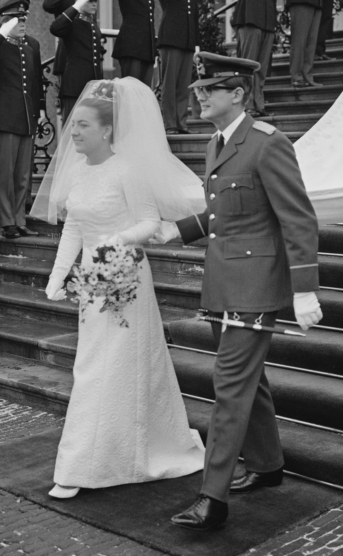 Princess Margriet of the Netherlands marries Pieter van Vollenhoven in The Hague, 10 January 1967 (Reg Lancaster/Daily Express/Hulton Archive/Getty Images)