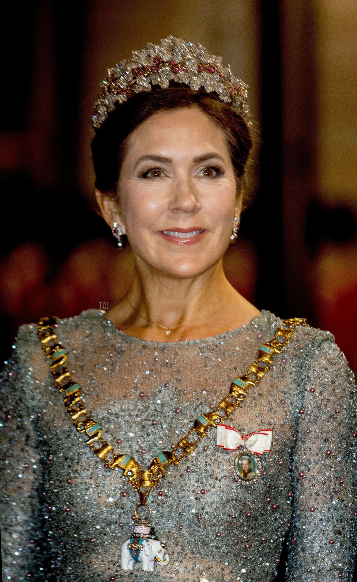 Crown Princess Mary of Denmark arrives at Amalienborg Palace in Copenhagen, on January 01, 2023, to attend the New Years reception (Albert Nieboer/DPA Picture Alliance/Alamy)