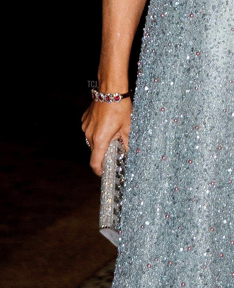 Crown Princess Mary of Denmark arrives at Amalienborg Palace in Copenhagen, on January 01, 2023, to attend the New Years reception (Albert Nieboer/DPA Picture Alliance/Alamy)