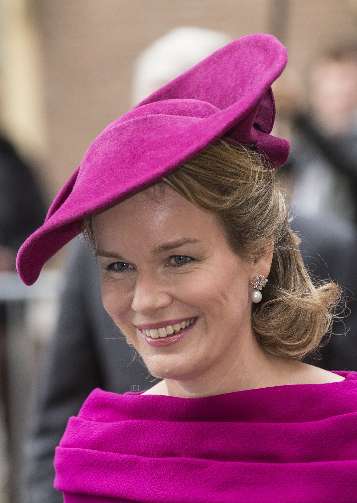 Queen Mathilde of the Belgians during an official visit to the Netherlands on November 8, 2013 in The Hague, Netherlands (Michel Porro/Getty Images)