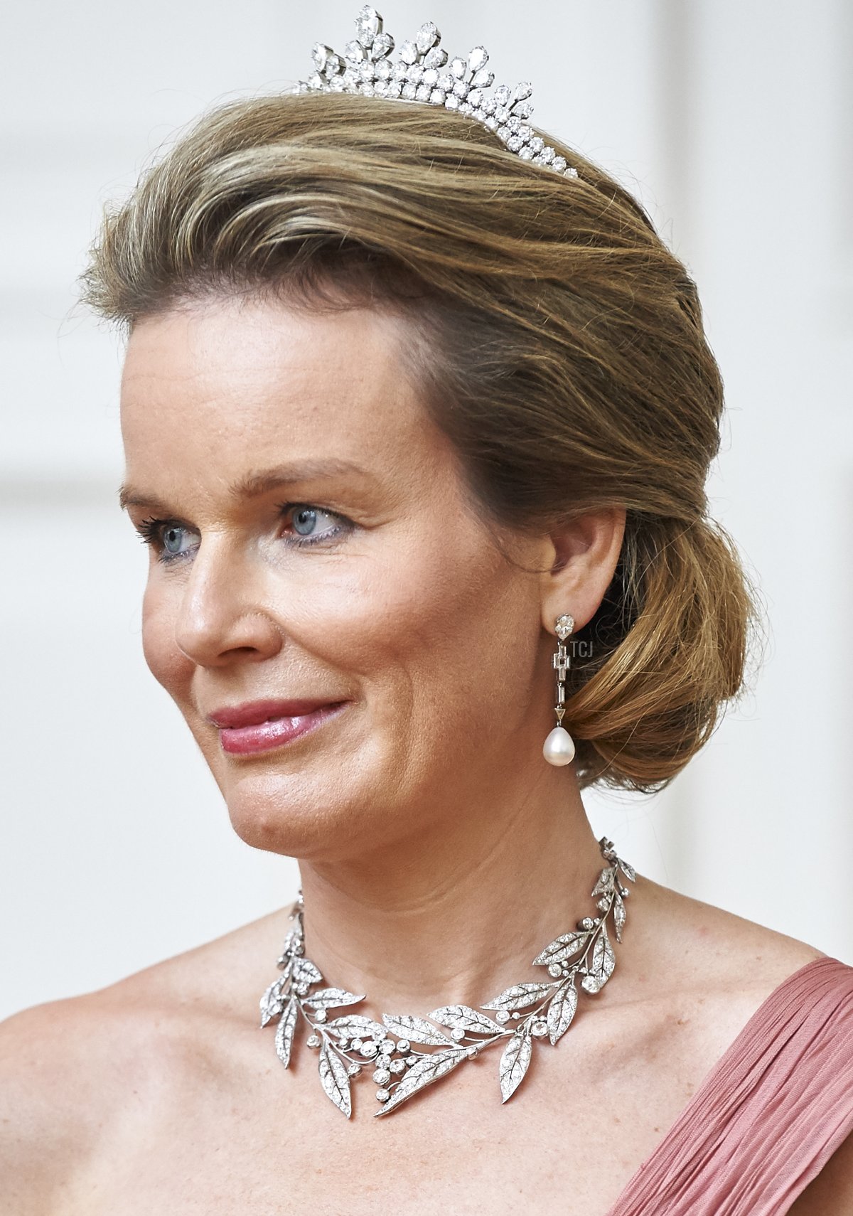 Queen Mathilde of the Belgians smiles while official dinner at Presidential Palace as part of official royal visit in Poland on October 13, 2015 in Warsaw, Poland (Adam Nurkiewicz/Getty Images)