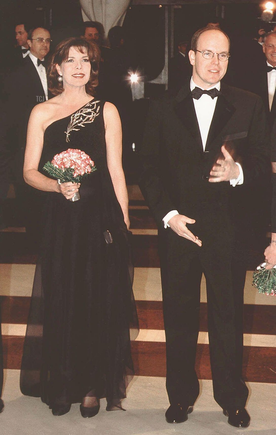 Princess Caroline and Prince Albert attend the Rose Ball in Monaco, March 20, 1999 (Abaca Press/Alamy)