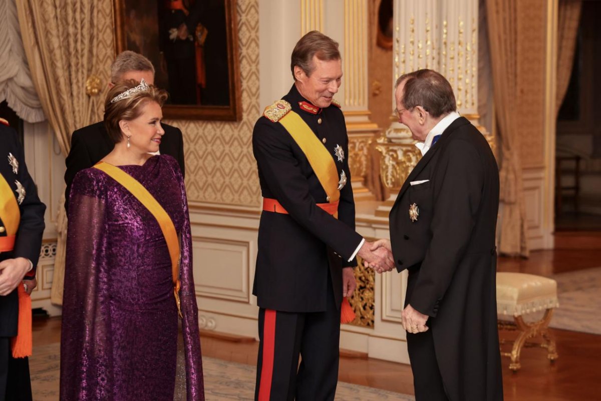 The Grand Ducal Family of Luxembourg attends the annual New Year Reception, January 22, 2023 (Maison du Grand-Duc / Sophie Margue)