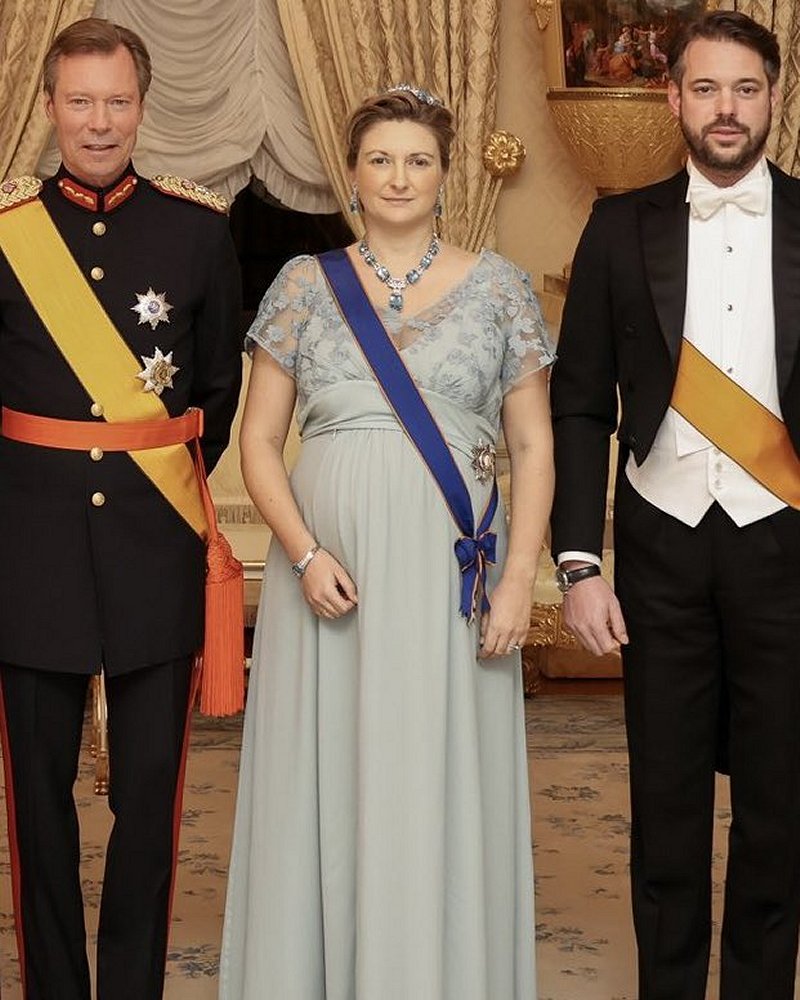 The Grand Ducal Family of Luxembourg attends the annual New Year Reception, January 22, 2023 (Maison du Grand-Duc / Sophie Margue)