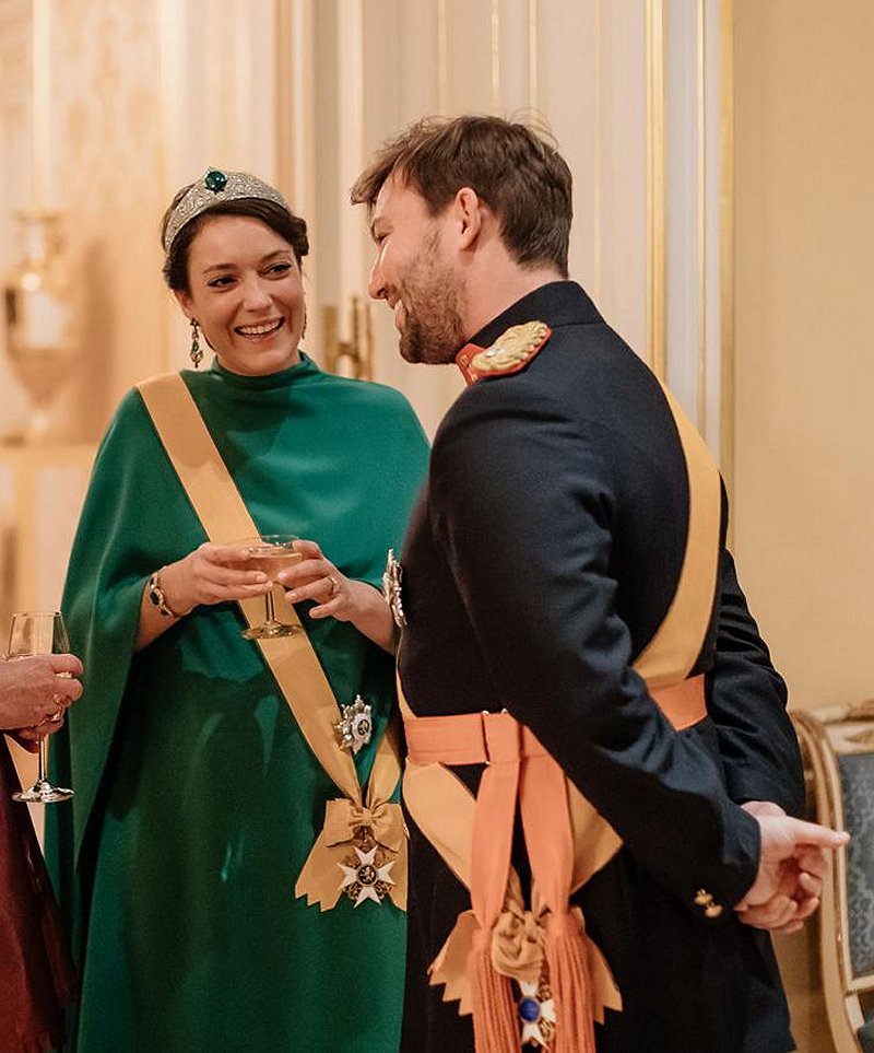 The Grand Ducal Family of Luxembourg attends the annual New Year Reception, January 22, 2023 (Maison du Grand-Duc / Sophie Margue)