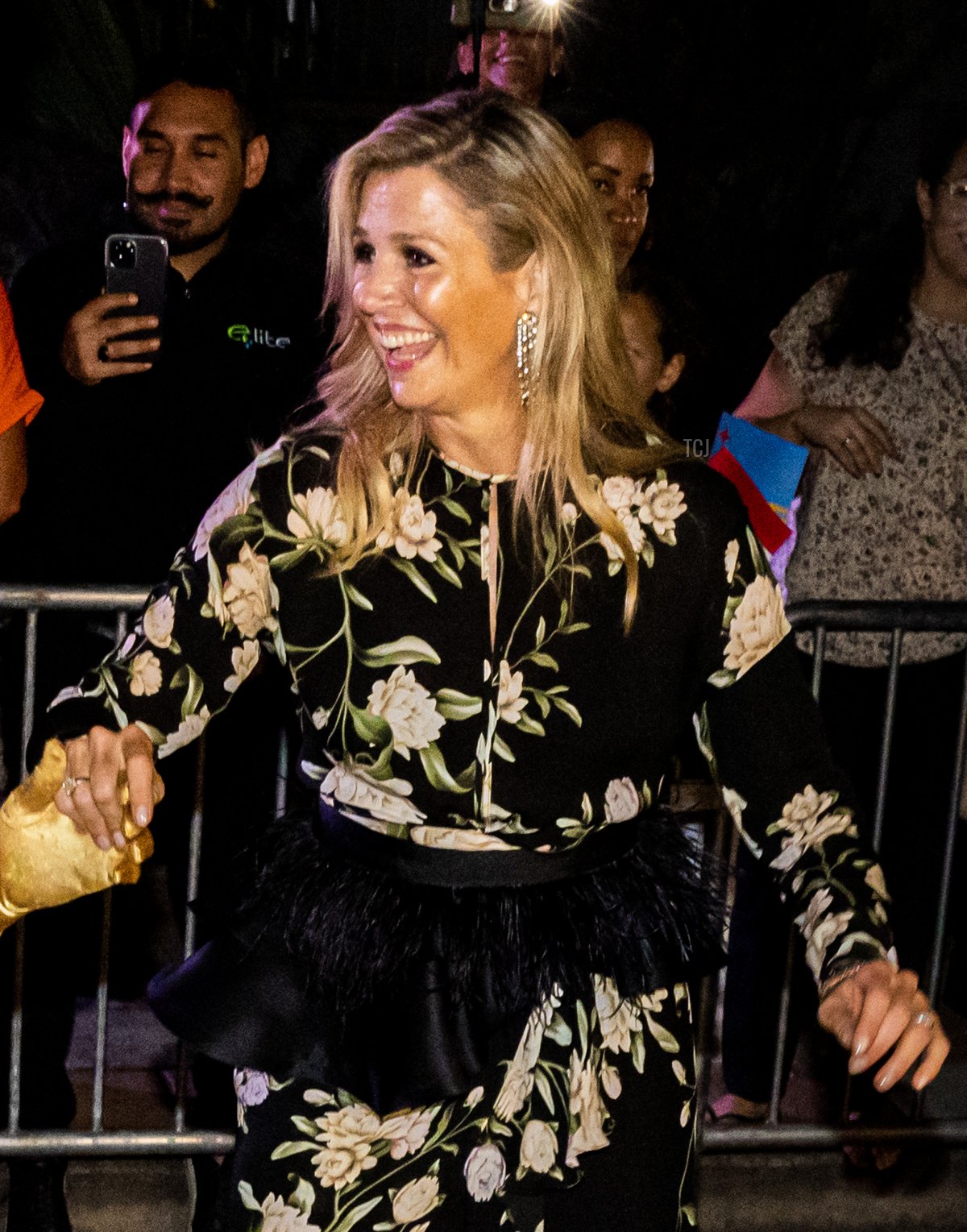 Queen Maxima of the Netherlands attends carnival and cultural activities on day four of the Dutch royal family's tour of the Dutch Caribbean Islands on January 31, 2023 in Aruba (Patrick van Katwijk/Getty Images)