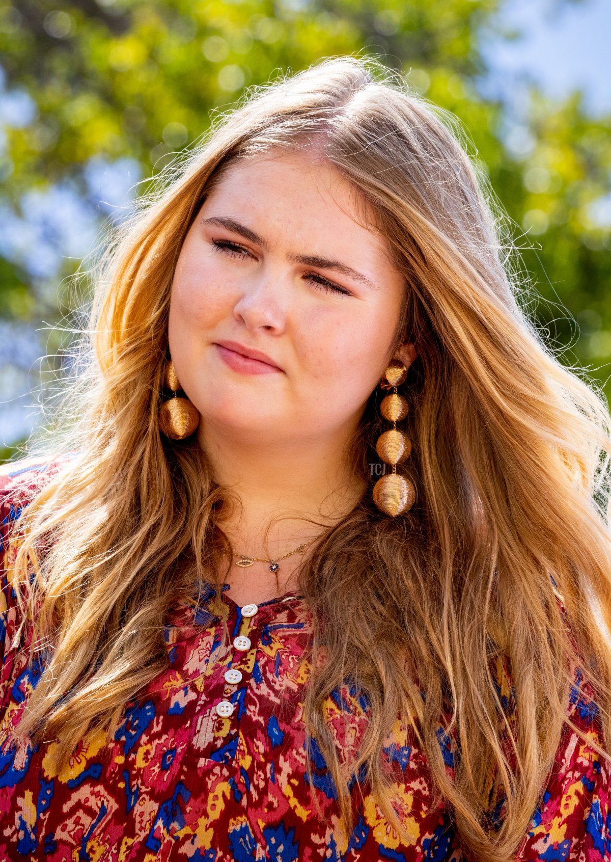 Princess Amalia of the Netherlands visits the Otrabanda neighborhood during the Dutch royal family's tour of the Dutch Caribbean Islands on January 31, 2023 in Aruba (Patrick van Katwijk/Getty Images)