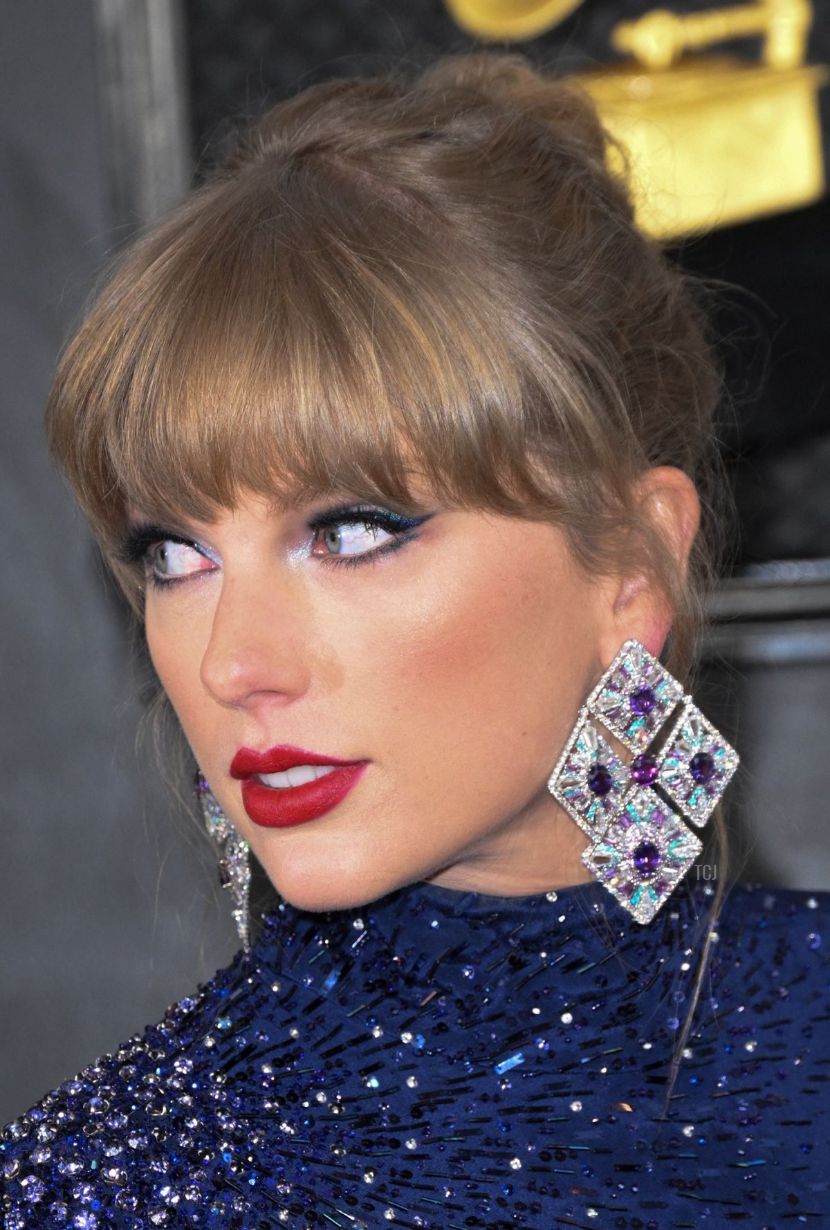 Singer-songwriter Taylor Swift arrives for the 65th annual Grammy Awards in Los Angeles on February 5, 2023 (ROBYN BECK/AFP via Getty Images)