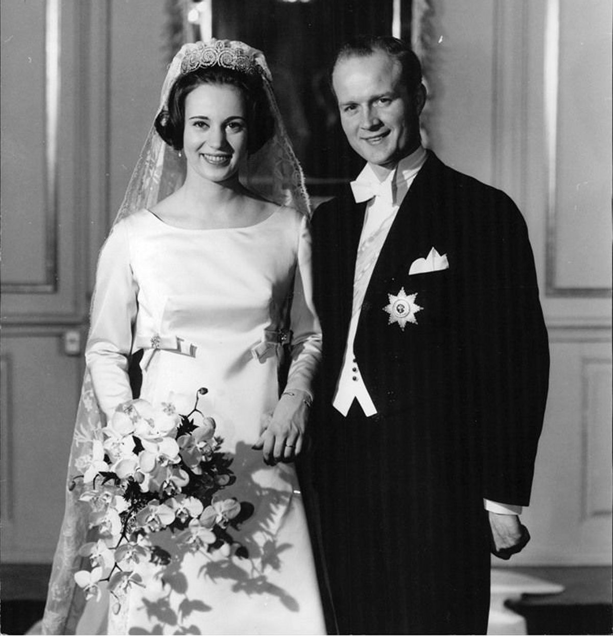 Wedding of Princess Benedikte of Denmark and Prince Richard of Sayn-Wittgenstein-Berleburg, 1968 (Wikimedia Commons)
