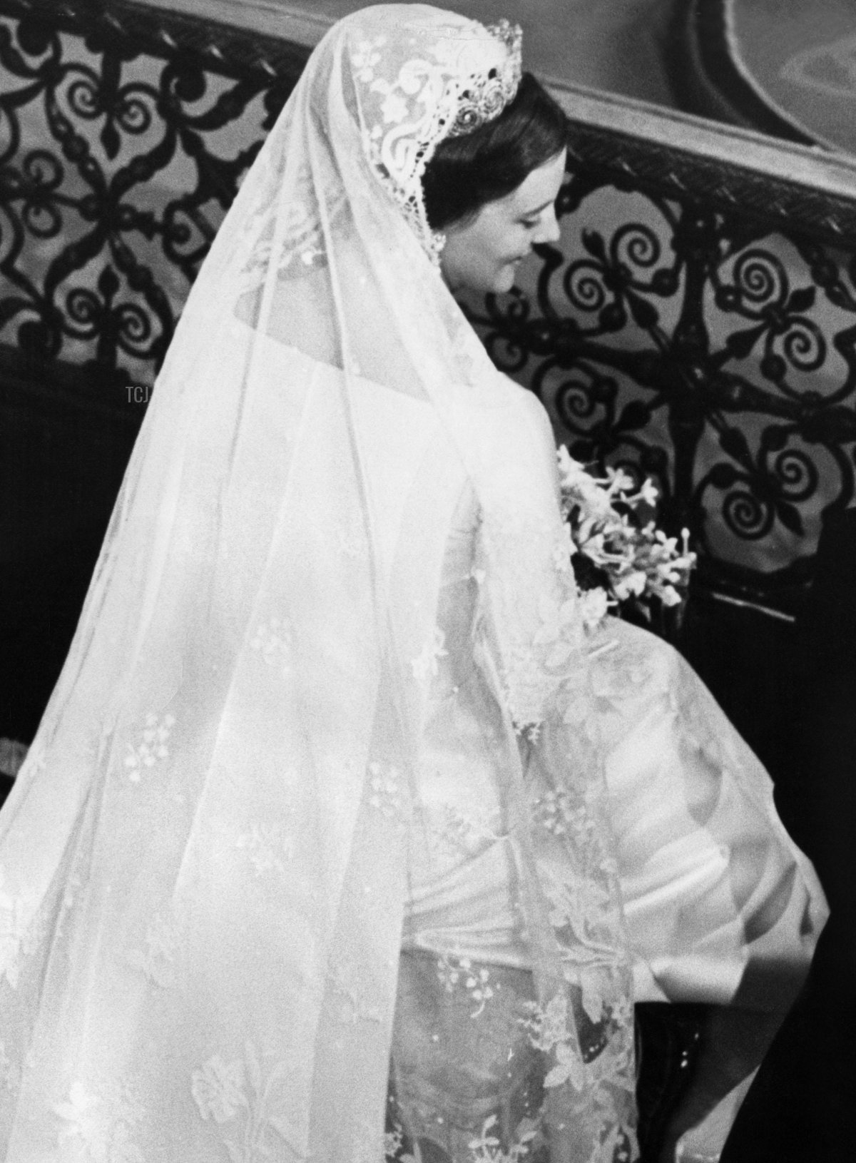 Queen Margrethe II of Denmark on her wedding day, 1967 (INTERFOTO/Alamy)