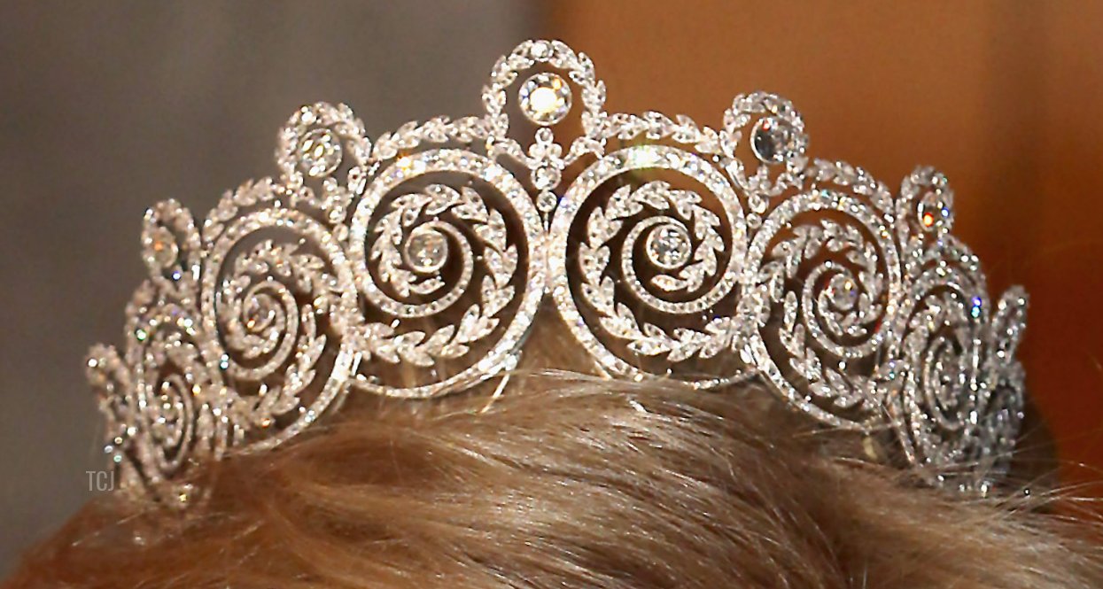 Queen Anne-Marie of Greece attends a gala concert celebrating the Ruby Jubilee of Queen Margrethe II of Denmark in Copenhagen, January 2012 (Chris Jackson/Getty Images)