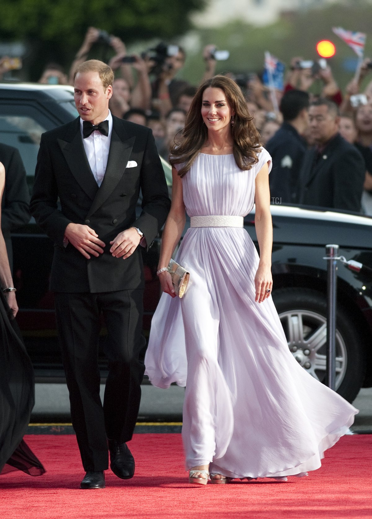 The Duke and Duchess of Cambridge arrive at the 2011 BAFTA Brits To Watch Event at the Belasco Theatre on July 9, 2011 in Los Angeles, California (Mark Large - Pool/Getty Images)