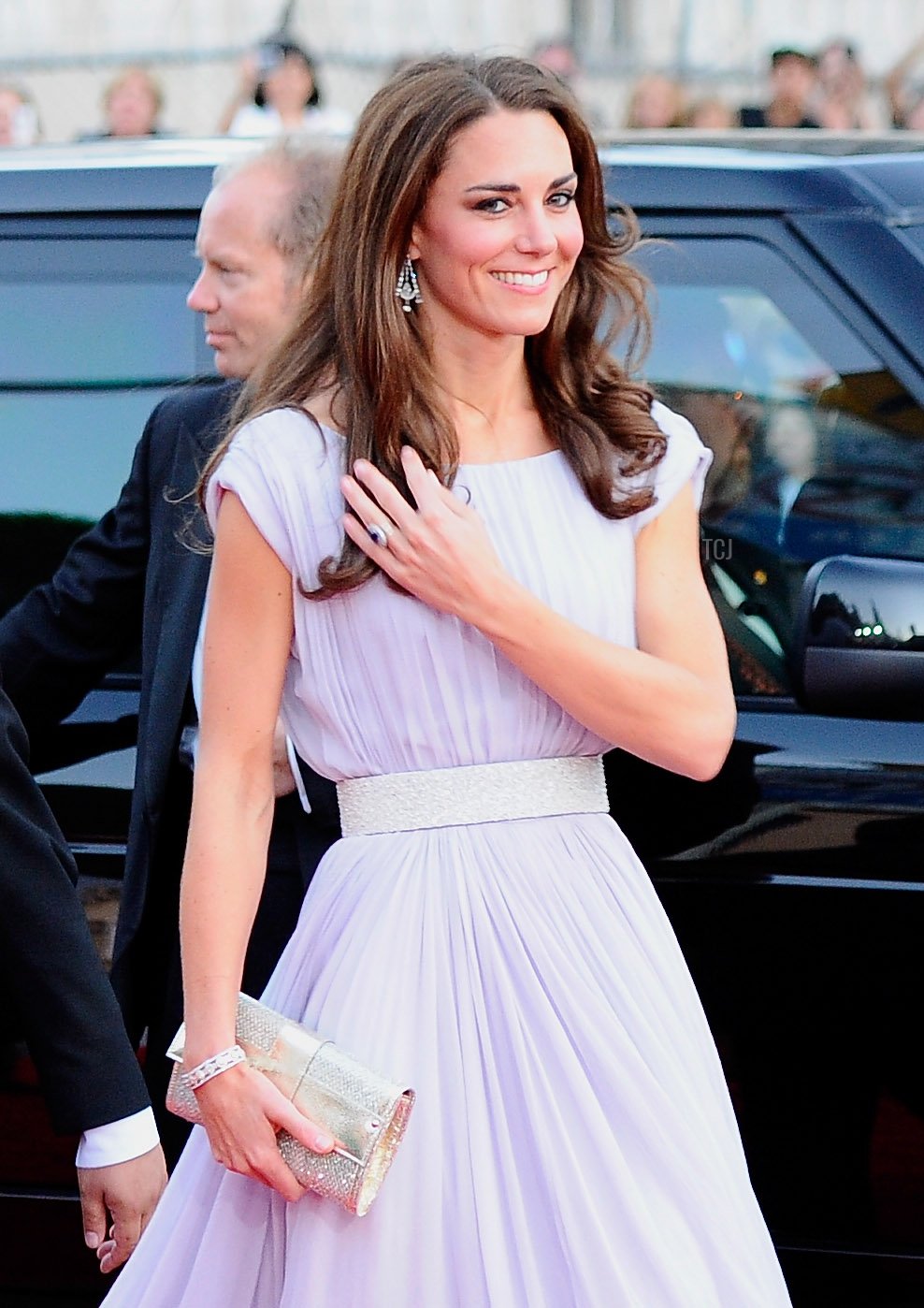 The Duchess of Cambridge arrives at the 2011 BAFTA Brits To Watch Event at the Belasco Theatre on July 9, 2011 in Los Angeles, California (Kevork Djansezian/Getty Images)