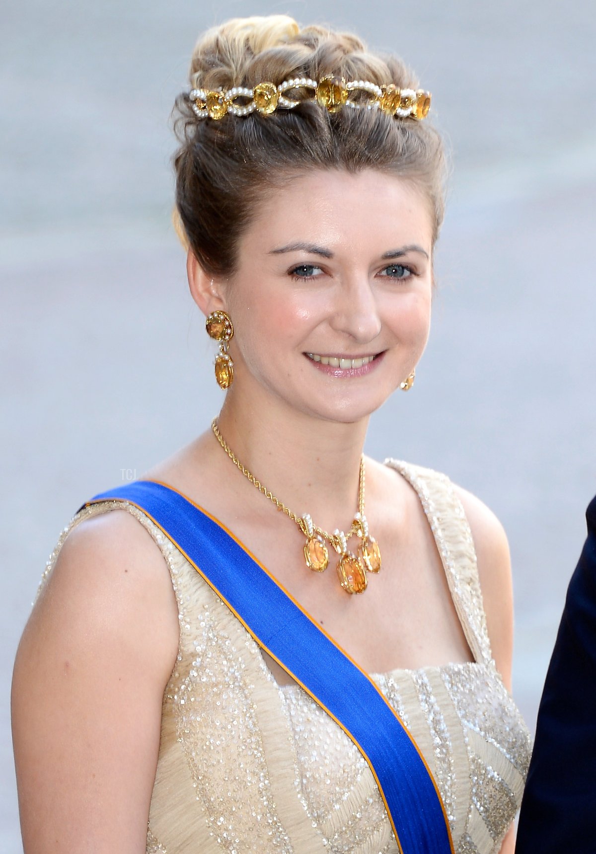 Hereditary Grand Duchess Stephanie of Luxembourg attends the wedding of Princess Madeleine of Sweden and Christopher O'Neill on June 8, 2013 in Stockholm, Sweden (Pascal Le Segretain/Getty Images)